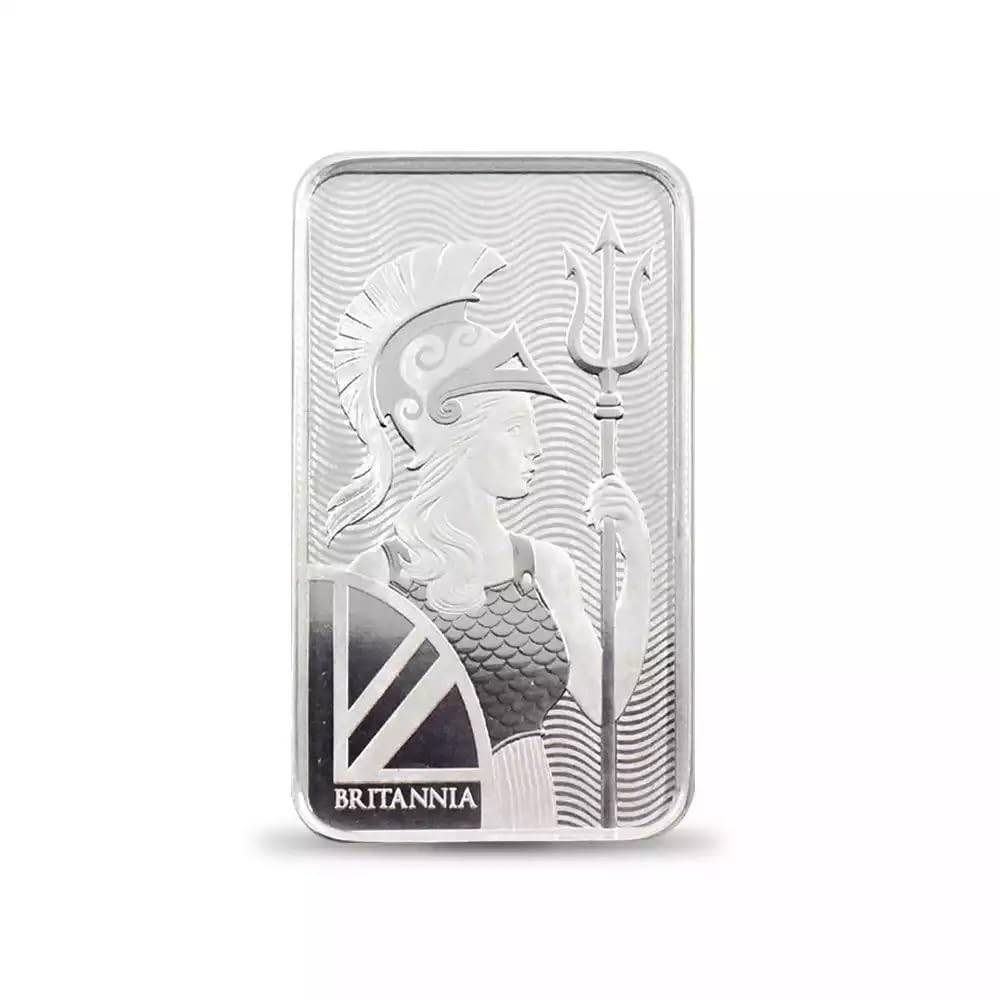 Amazon.co.jp: イギリス ブリタニア 銀の延べ板 100g 【1本
